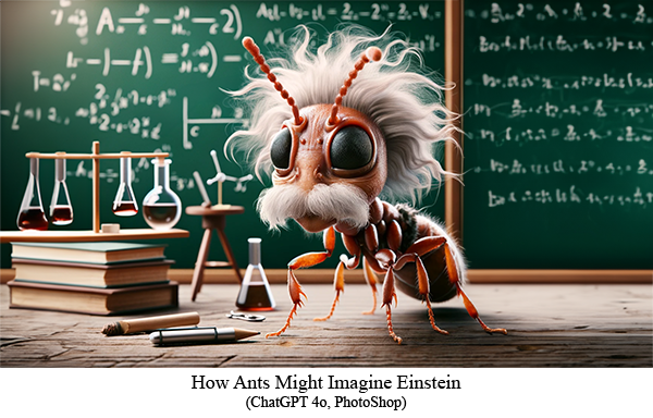 Ants Contemplating Einstein